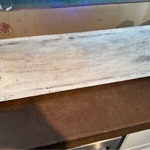 Rustic White Wooden Tray dough bowl